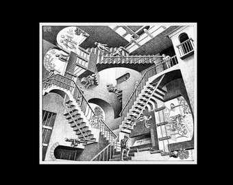 MC Escher Relativity Poster Print