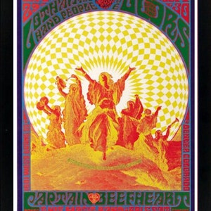The Doors Band Psychedelic Concert Poster