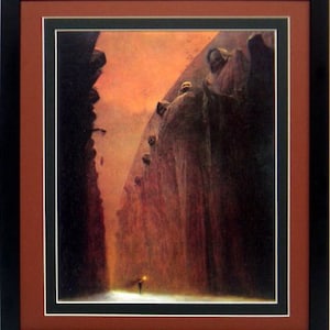 Framed Beksinski Art Poster Valley of Death