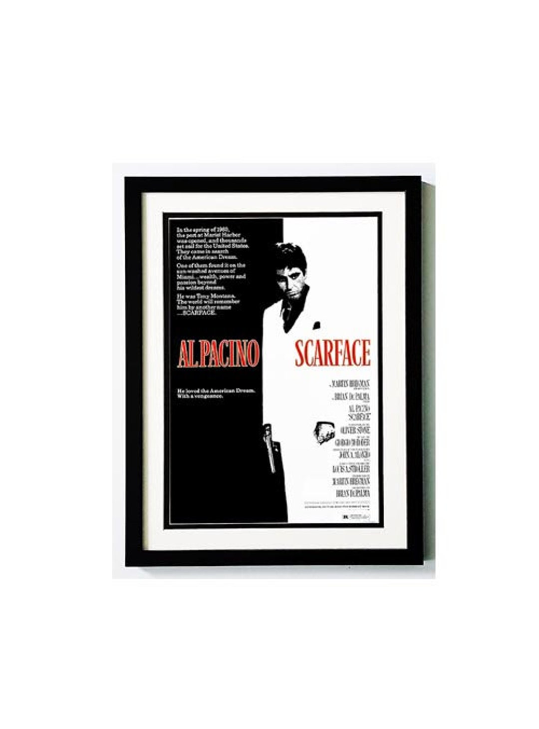 Scarface Movie Poster Framed Many Sizes Available Etsy