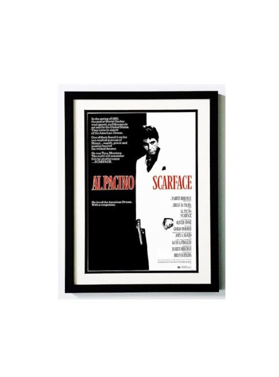 Scarface Movie Poster Framed Many Sizes Available Etsy Canada