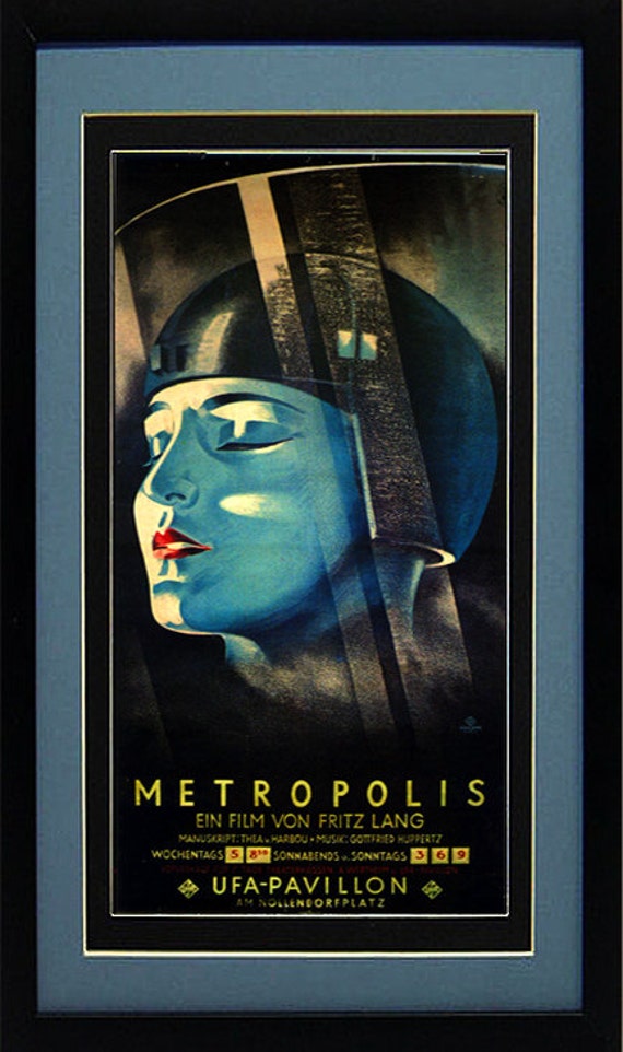 A4 Fritz Lang Cult Fantastic Classic Movie Art Print Deco METROPOLIS Poster A3