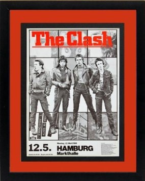 Discover The Clash Concert Poster Double Mated Framed Print Highest Quality Display