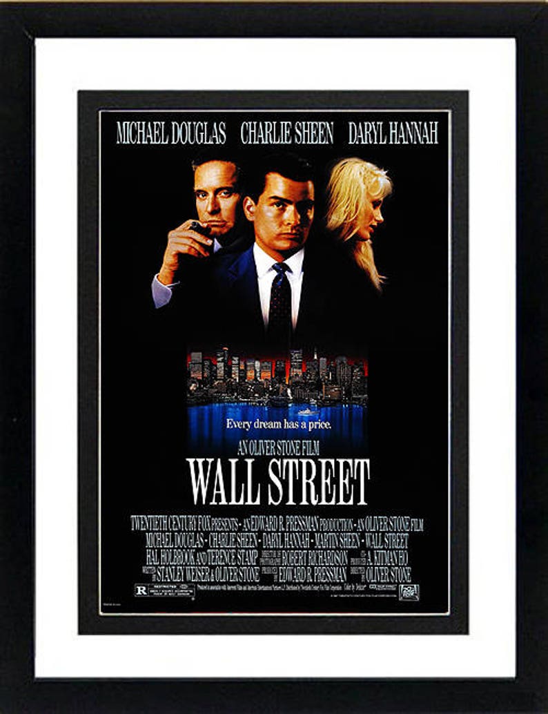Wall Street Poster Framed Many Sizes Available Image 0