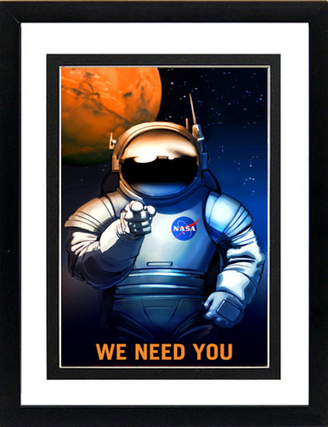 NASA Poster We Need You Wanted Framed Display Various Sizes - Etsy