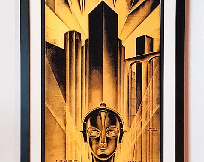 Fritz Lang Metropolis Movie Poster Framed & Mated  Finest Quality