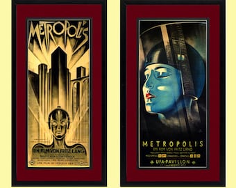 Metropolis Movie Poster set 2 Framed Prints