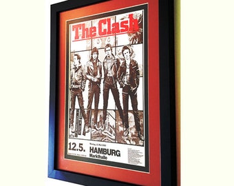The Clash Concert Poster Double Mated Framed Print Highest Quality Display