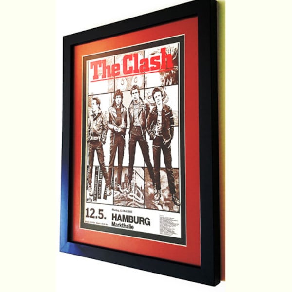 The Clash Concert Poster Double Mated Framed Print Highest Quality Display