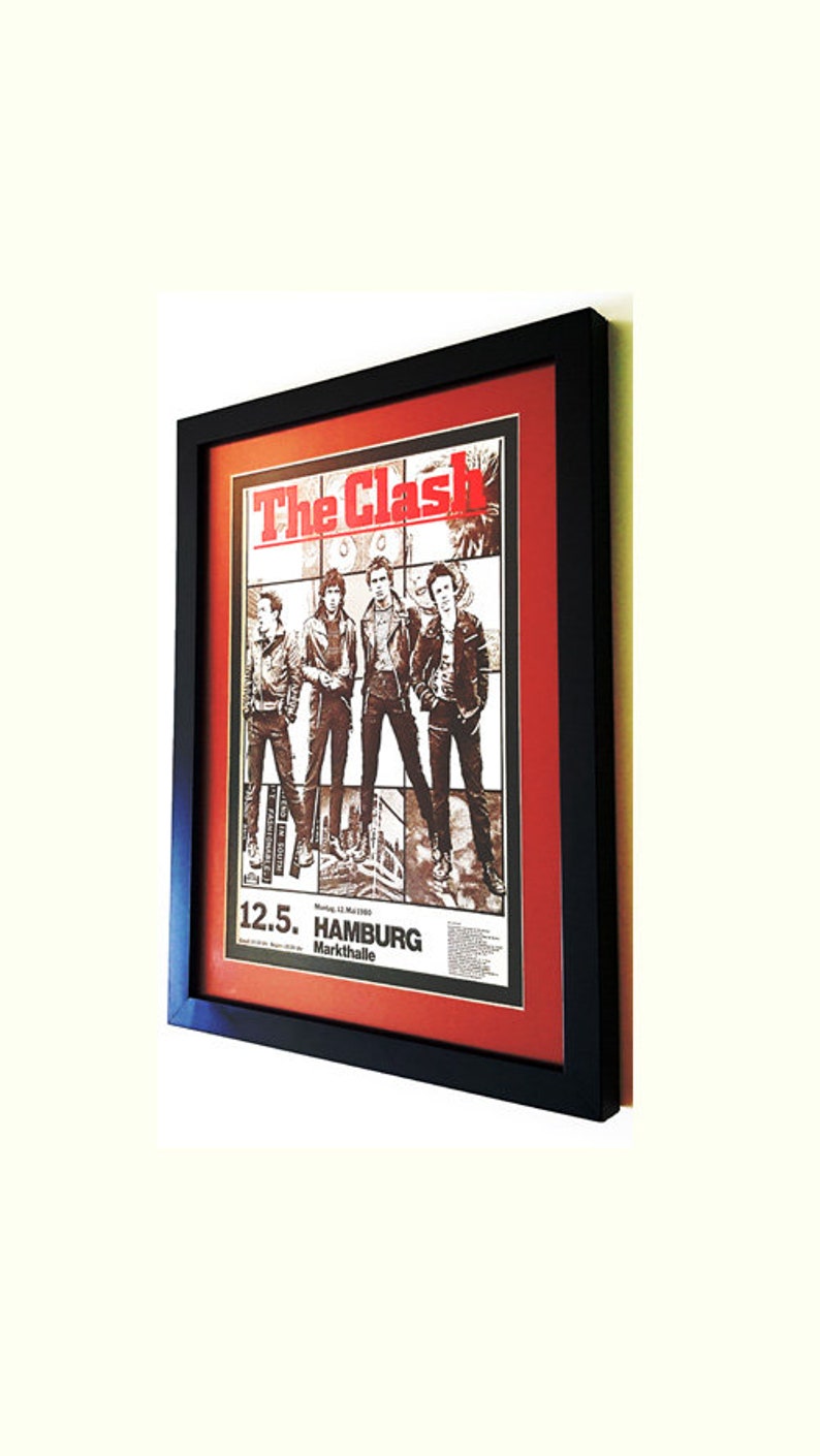 The Clash Concert Poster Double Mated Framed Print Highest Etsy