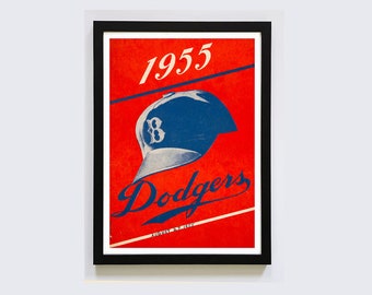 Dodgers 1955 Poster Framed