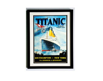 RMS Titanic Print Framed Highest Quality