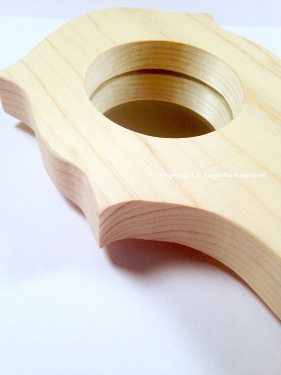 Hand Mirror Unfinished Wood Project Miniature Vanity Cute Crafts Small Pine