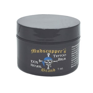 Mudscupper&#39;s Tattoo Balm 1 oz. - 100% All Natural First Aid Ointment for Tattoos