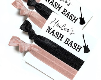 Personalized Nash Bash Bachelorette Party Favors | 2 Hair Ties per Favor - Nashville Bachelorette Hair Ties - Nash Bash Bachelorette*