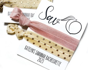 Savannah Bachelorette Party Favors | Georgia Bachelorette Hair Tie Favors