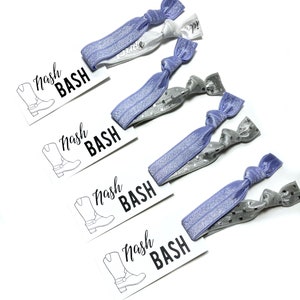 Nash Bash Bachelorette Party Favors Nashville Bachelorette Favors Bachelorette Party Hair Tie Favors Nash Bash Bachelorette Boots image 3