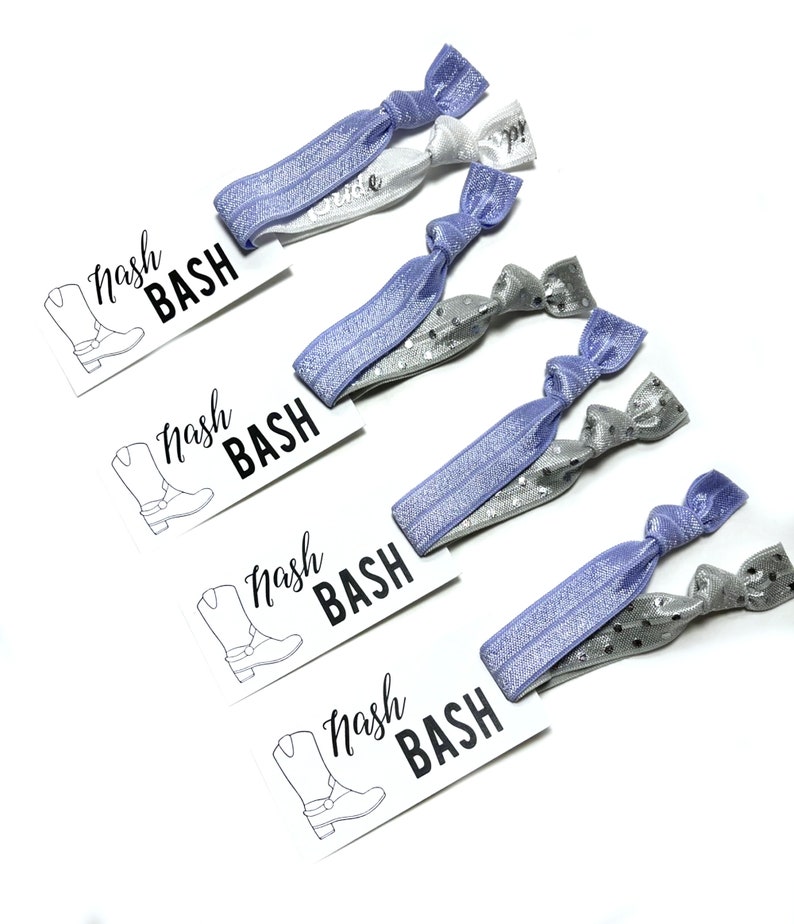 Nash Bash Bachelorette Party Favors Nashville Bachelorette Favors Bachelorette Party Hair Tie Favors Nash Bash Bachelorette Boots image 3