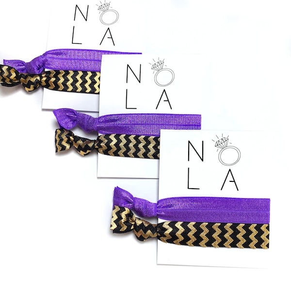 NOLA Bachelorette Party Hair Tie Favors | NOLA Hangover Kit | New Orleans Bachelorette Party Favors | 2 Hair Ties Per Favor