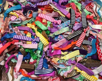 Bulk Hair Ties - Hair Ties - Hair Accessories - Hair Tie Grab Bag - Elastic Hair Ties - Ponytail Holders - Hair Bands -No Crease Hair Ties