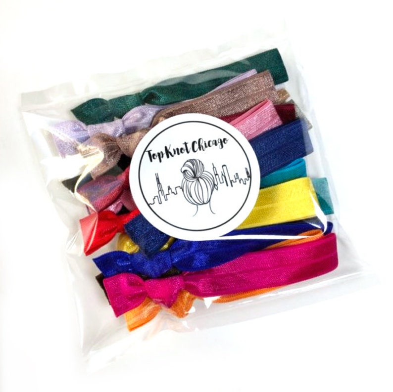 Elastic Hair Ties Grab Bag Bulk Discounted Ponytail Holders Etsy