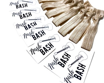 Nash Bash Bachelorette Party Favors | Nashville Bachelorette Party Hair Tie Favors - Guitar