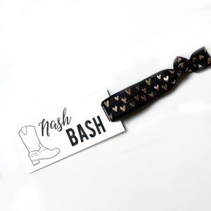 Nash Bash Bachelorette Party Favors Nashville Bachelorette Favors Bachelorette Party Hair Tie Favors Nash Bash Bachelorette Boots image 5
