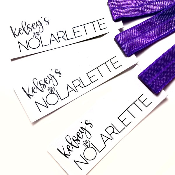 Personalized Nolarette Bachelorette Party Hair Tie Favors -  New Orleans Bachelorette Party - NOLA Bachelorette Favors