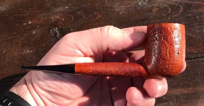 J Dees pipes spade series blasted oval shank billiard