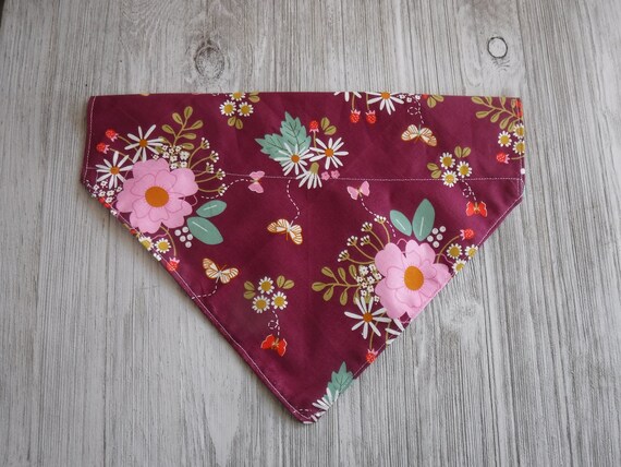 pink bandana dog collar