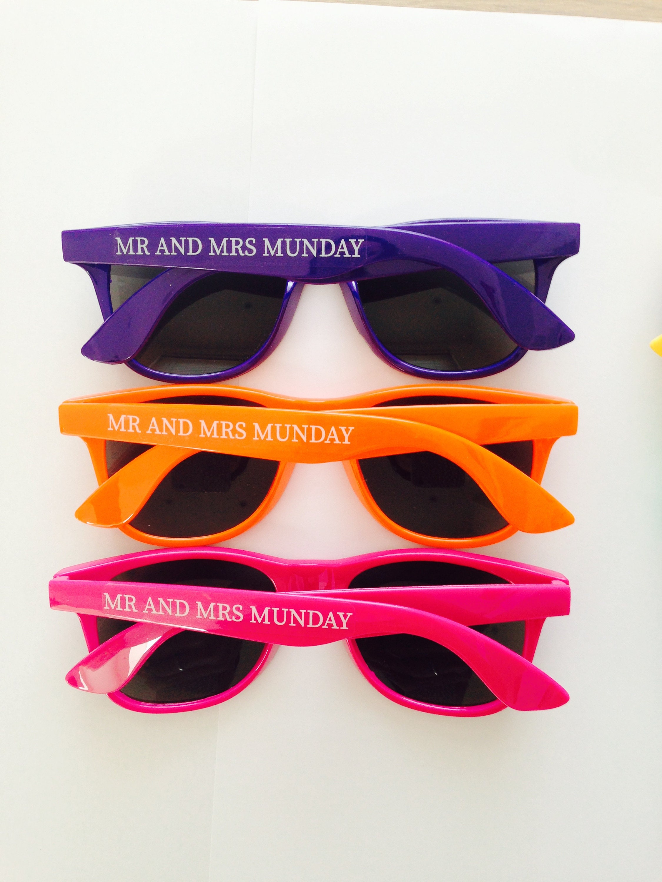 Personalised Wedding Sunglasses Favours minimum 15 pairs per Etsy