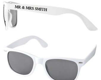 Personalised Wedding Sunglasses Favours (minimum 20 pairs per order)