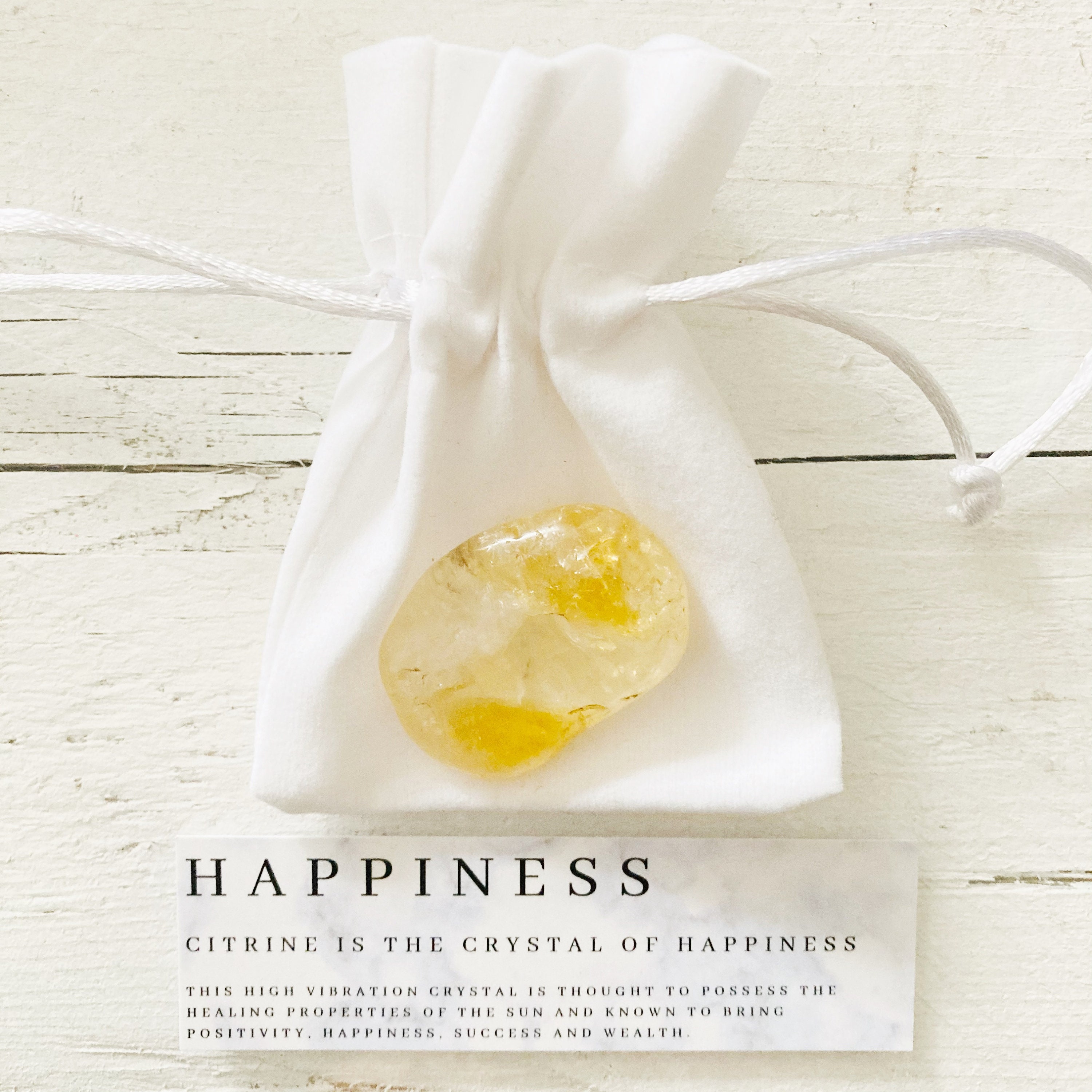 Happiness Crystal - Citrine Happiness Crystal Wedding Favors – Healing Stone Party Gift
