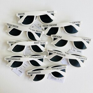 Personalised Wedding Sunglasses Favours image 3