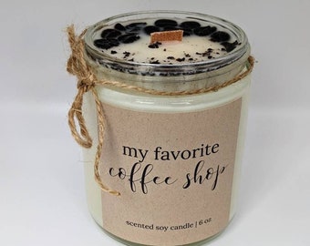 Coffee Candle | Coffee Decor | Coffee Lover Gift | Soy Coffee Candle | Coffee Scented Candle | Fresh Brewed Coffee Scented | Coffee Gift