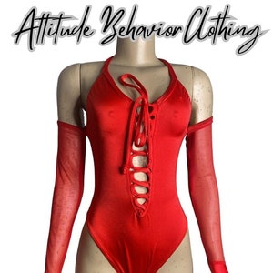 Bottlegirl Uniforms Bottlegirl Outfit Red Bodysuit