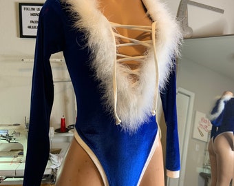 One-of-a-Kind Winter Wonderland Lace Up Bodysuit – Stage & Nightlife Wear