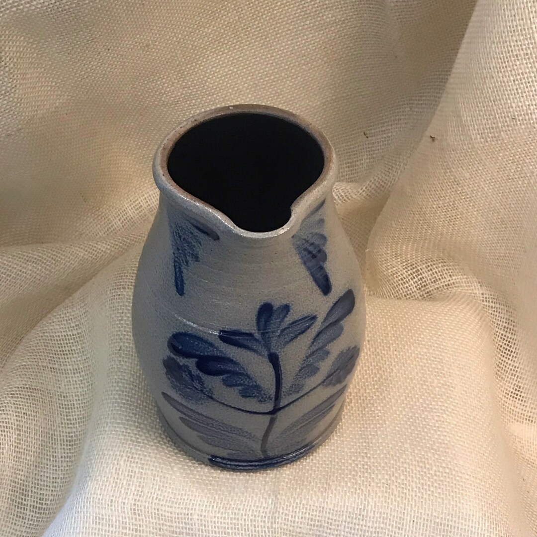 Rowe Pottery 8 Milk Jug With Tree of Life Pattern Salt Etsy