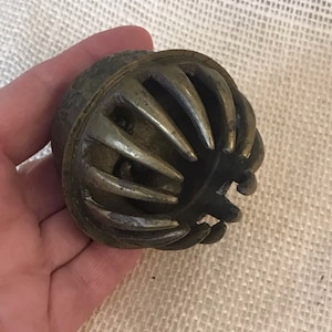 Etched Brass Meditation Bell: Vintage Indian Temple Bell - Etsy