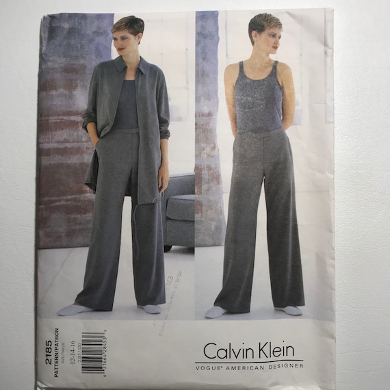 Vintage Calvin Klein Separates Vogue 2185 Sz 12 14 16 - Etsy