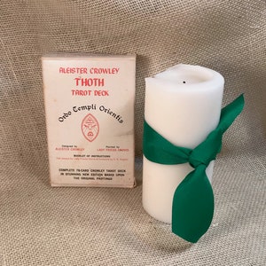 Baralho de Tarô Thoth de Aleister Crowley: Impressão Belga de 1983, Completo com Livreto