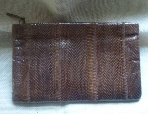 1970’s Snakeskin Purse, Clutch or Shoulder Bag by… - image 2