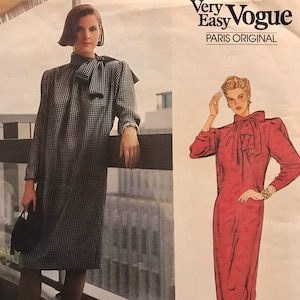 Givenchy Dress, Gown for Day or Evening, Paris Original by Vogue 1309, Size 12, vintage sewing pattern in original folds