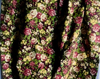 3 3/4 YDS Marcus Brothers Cotton Floral for Fashion, Home Decor, Roses Theme 42" wide