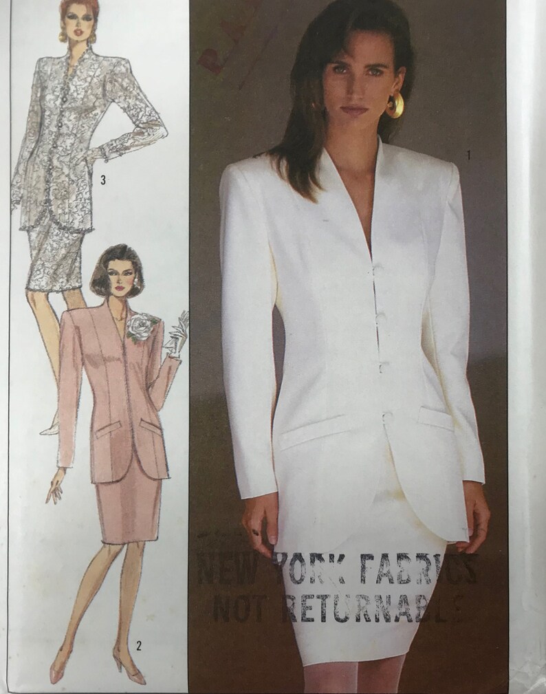 Simplicity 8433 Sz 14 Women's Fitted Suit With Lined Etsy