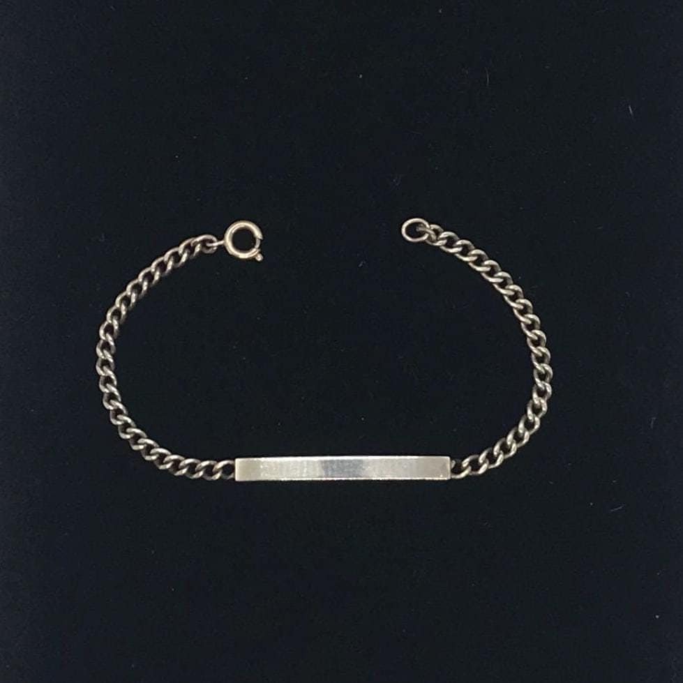 1970's Vintage Tiffany Ribbon ID Bracelet, 6