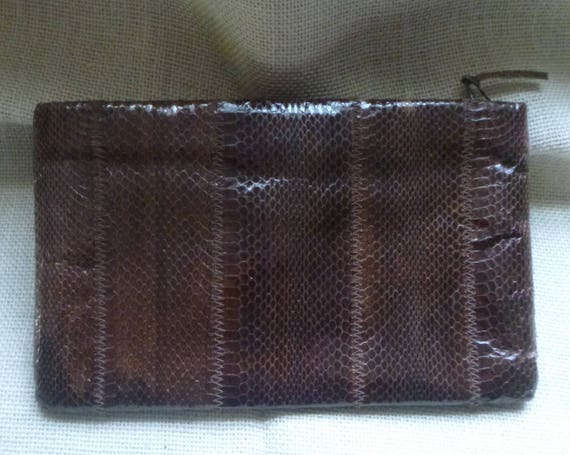 1970’s Snakeskin Purse, Clutch or Shoulder Bag by… - image 1