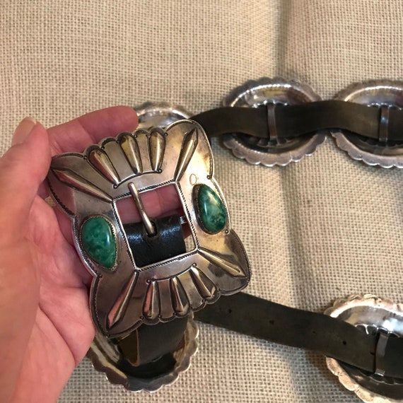 Monstrous Native American Repoussed Sterling Silver Royston Bracelet Monstrous Native American Repoussed Sterling Silver Royston Bracelet