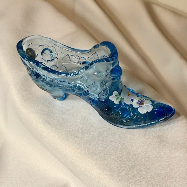 Fenton Glass Shoe Etsy