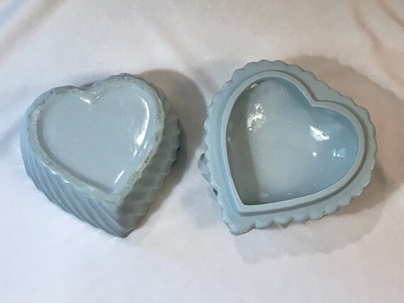 Nuova Capodimonte Powder Blue Box with Heart Shap… - image 4